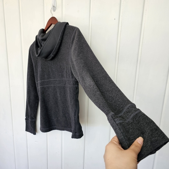 prAna Gray Full Zip Fleece Hoodie Women's Small - Picture 7 of 12